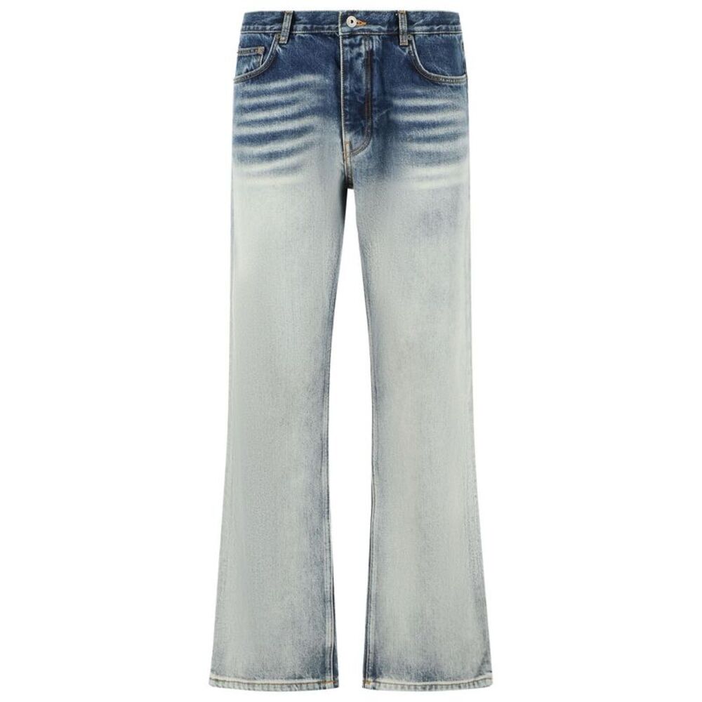 Off-White 'Half Arrow Slim Relaxed' Blue Cotton Jeans Men